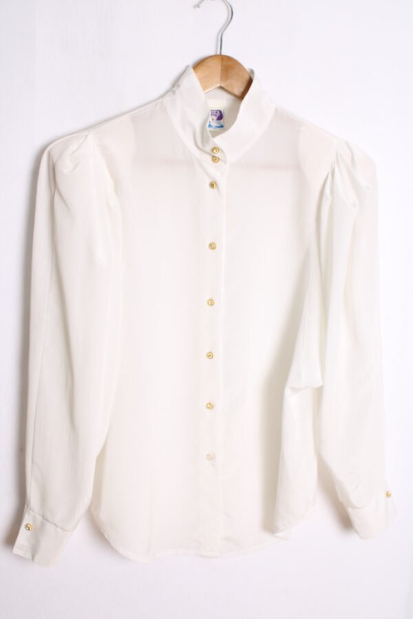 Blusa Manga Murciélago Blanca Vintage "M"