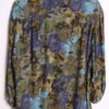 camisa vintage mujer-61 Blusa Lazada Cuello Estampada Vintage "2XL"