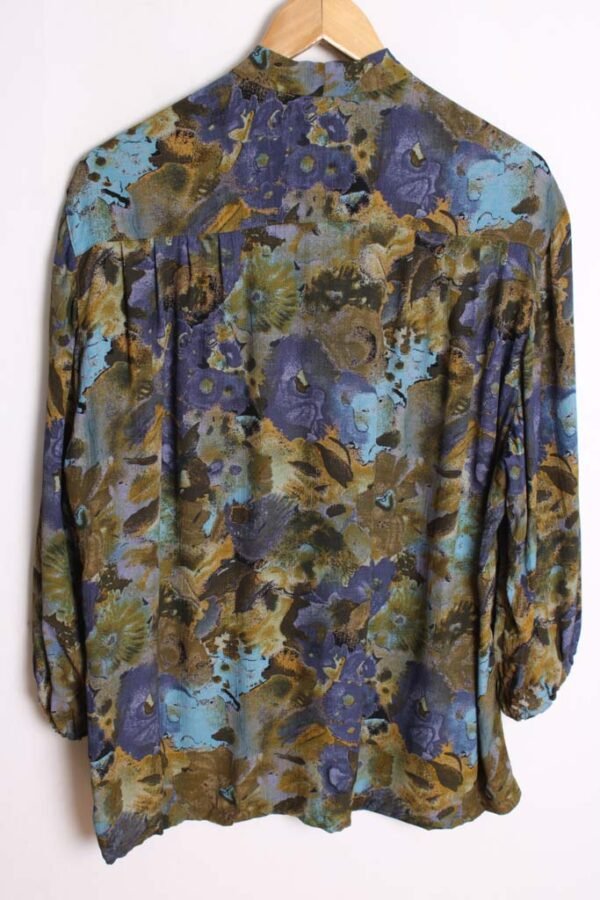 camisa vintage mujer-61 Blusa Lazada Cuello Estampada Vintage "2XL"