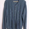 Cardigan Gris Azulado Vintage "L"