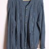 Cardigan Gris Azulado Vintage "L"