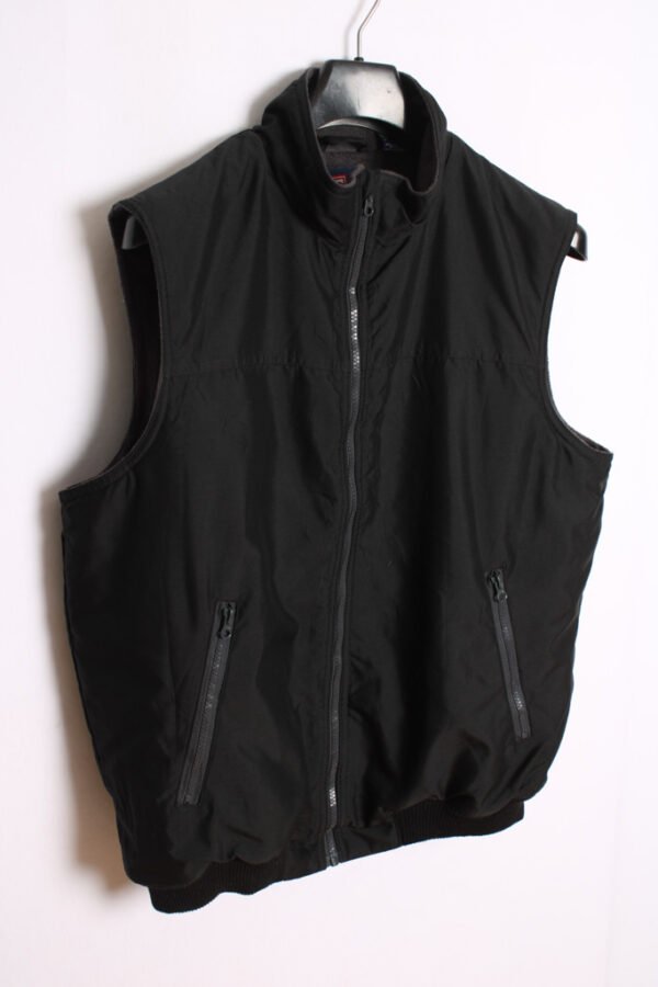 Chaleco Chaps Vintage Negro con Forro Polar "L/XL"