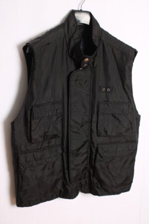 cazadora vintage_-18 Chaleco Negro Vintage Tipo Pescador "XL"