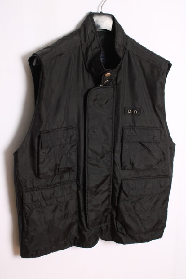 Chaleco Negro Vintage Tipo Pescador "XL"