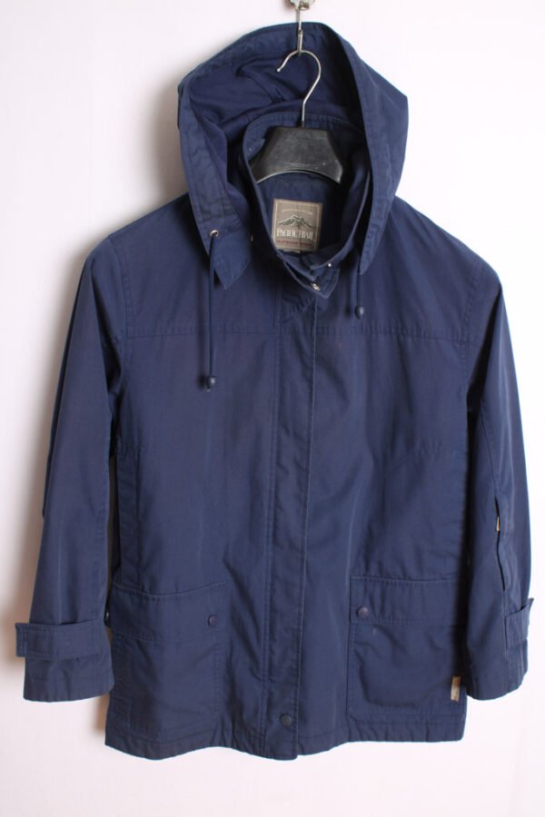 Parka Azul Marino Capucha Vintage "M/L"