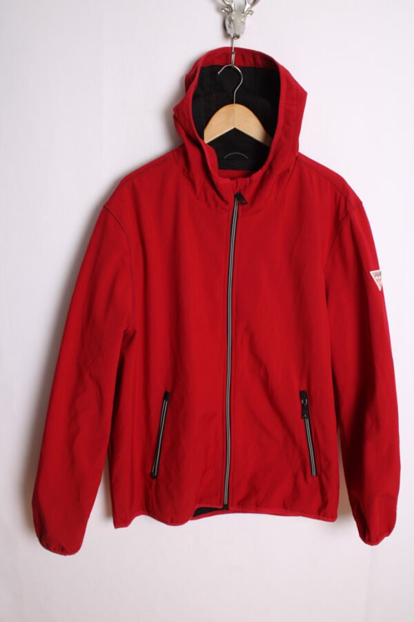 Cazadora Guess Vintage Rojo Capucha "2XL"