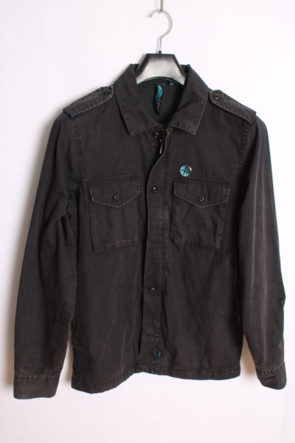 Cazadora Ligera Vans Vintage Negra Desgastada "S"