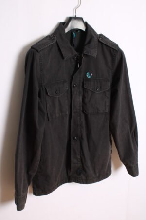 Cazadora Ligera Vans Vintage Negra Desgastada "S"