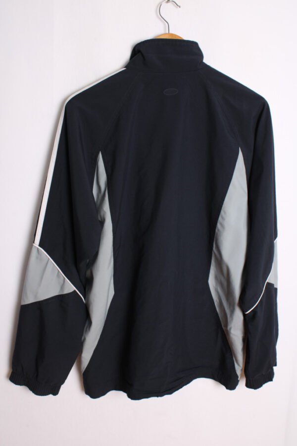 chaqueta vintage deportiva_-71 Crazy Jacket Vintage Adidas Marino y Gris "L"