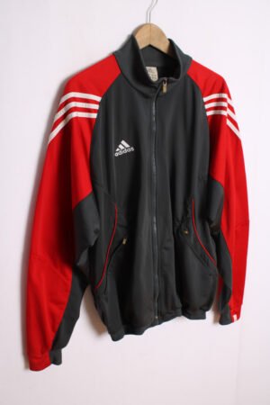Crazy Jacket Vintage Adidas Roja y Gris "L"