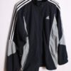 chaqueta vintage deportiva_-76 Crazy Jacket Vintage Adidas Marino y Gris "L"