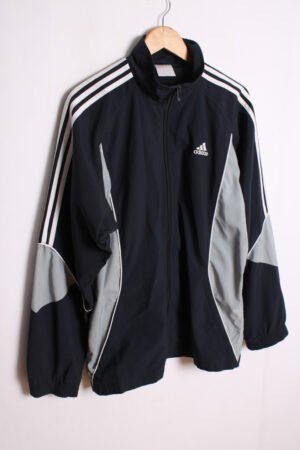 Crazy Jacket Vintage Adidas Marino y Gris "L"