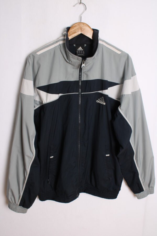 Crazy Jacket Adidas Vintage Azul y Gris "L"