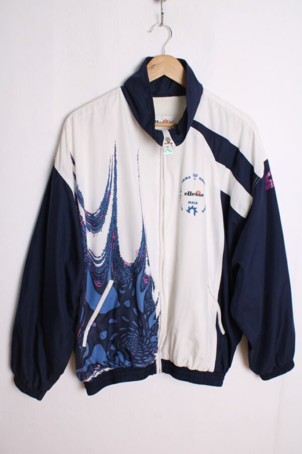 Crazy Jacket Ellesse Vintage Azul y Blanca "2XL"