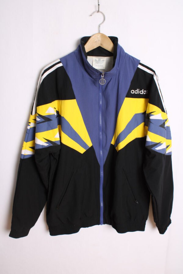 Crazy Jacket Adidas Vintage Negra y Abstracta "L/XL"