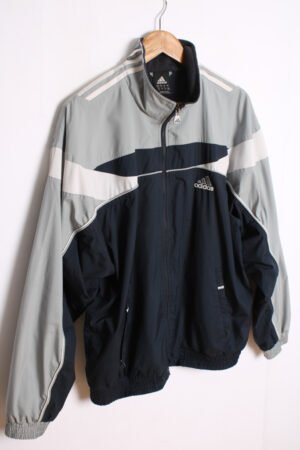 Crazy Jacket Adidas Vintage Azul y Gris "L"