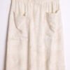 Falda Bolsillos Hojas Pastel Vintage "L"