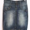 Falda Denim Vintage Por Rodilla "S"