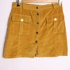 Falda Mini Pana Mostaza Vintage "M"