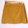 Falda Mini Pana Mostaza Vintage "M"