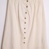 Falda Midi Beige con Lino Vintage "M"