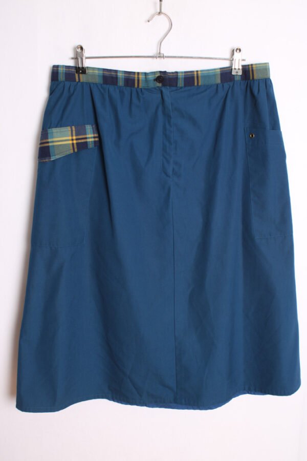 Falda Petróleo Midi Handmade Vintage "XL"