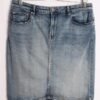 Falda Denim Corta Desgastada Vintage "XL"