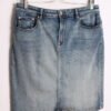 Falda Denim Corta Desgastada Vintage "XL"