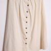 Falda Midi Beige con Lino Vintage "M"