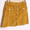 Falda Mini Pana Mostaza Vintage "M"