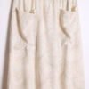 Falda Bolsillos Hojas Pastel Vintage "L"