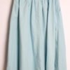 falda midi vuelo vintage-6 Falda Vintage Midi Vuelo Azul "2XS"