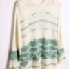 Jersey Blanco Cenefas Verdes Vintage "XL"