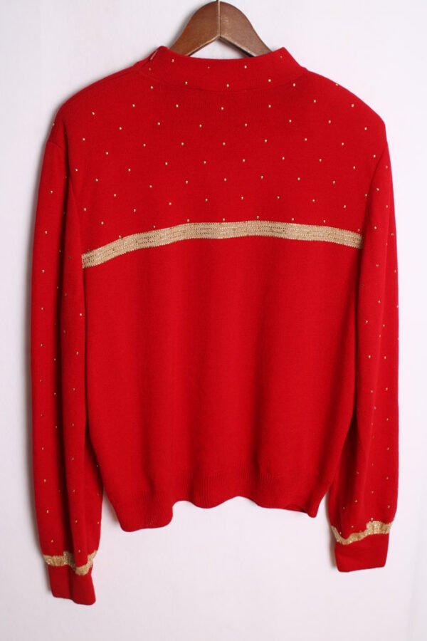 Jersey Rojo Dorados Metálicos Vintage "XL"