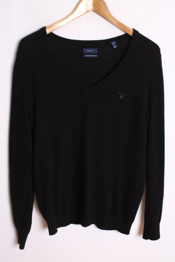 Jersey Gant Vintage Negro Lana Virgen "XL"