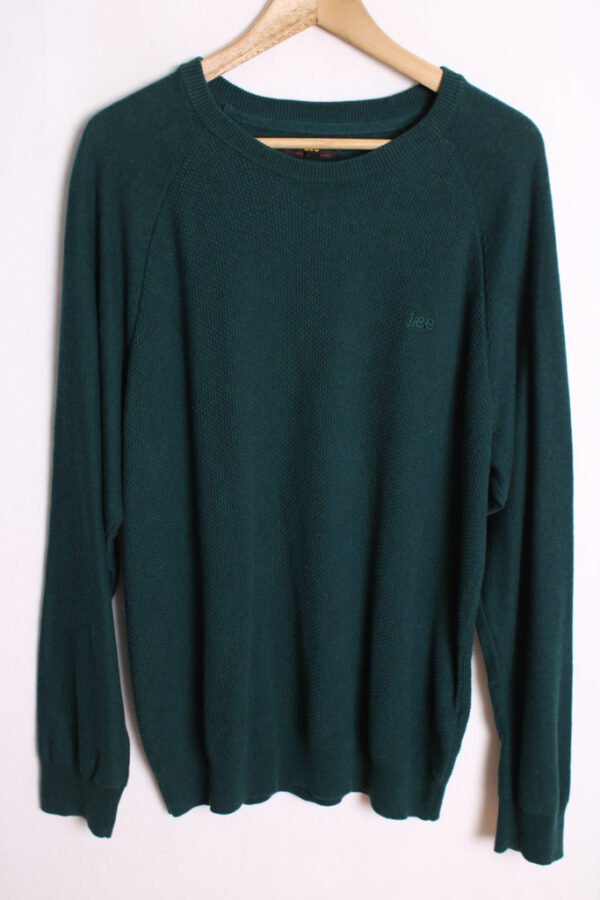 Jersey Lee Vintage Verde Cuello Redondo "XL"