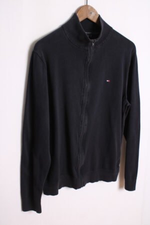 jersey tommy hilfiger vintage_-76 Jersey Tommy Hilfiger Vintage Azul con Cremallera "XL"