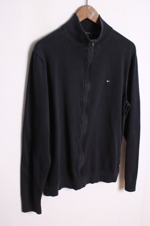 Jersey Tommy Hilfiger Vintage Azul con Cremallera "XL"