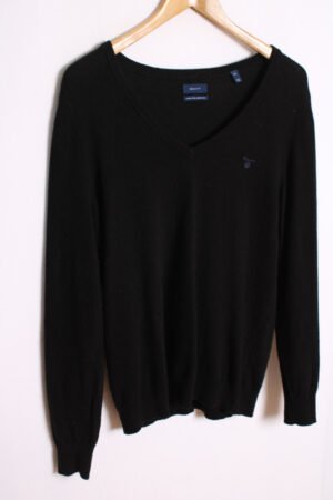 Jersey Gant Vintage Negro Lana Virgen "XL"