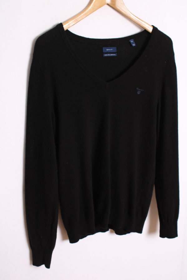 Jersey Gant Vintage Negro Lana Virgen "XL"