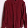 IMG_7622 Camisa de Pana Burdeos Vintage "XL"