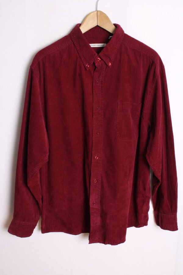 IMG_7622 Camisa de Pana Burdeos Vintage "XL"