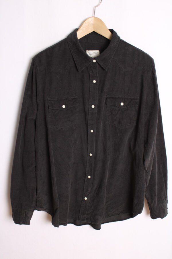 Camisa de Pana Gris Vintage "2XL"