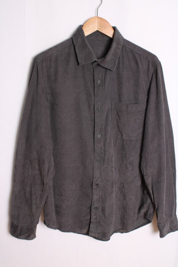 IMG_7631 Camisa de Pana Gris Oscuro Vintage "L"