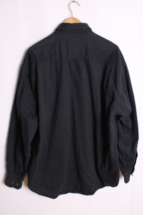 Camisa Denim Marino Interior Cuadros Vintage "XL"