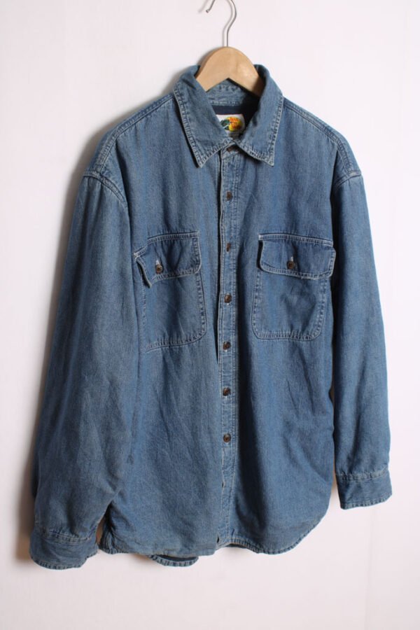Camisa Denim Interior Polar Vintage "M"