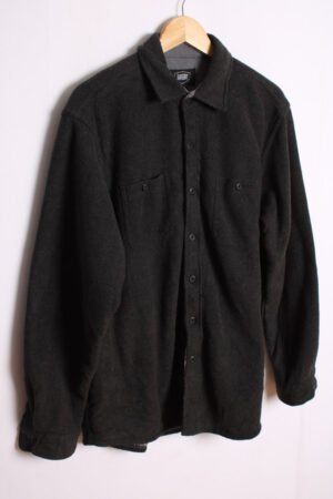 camisa cuadros guateada vintage_-60 Camisa Forrada Polar Gris Vintage "XL"