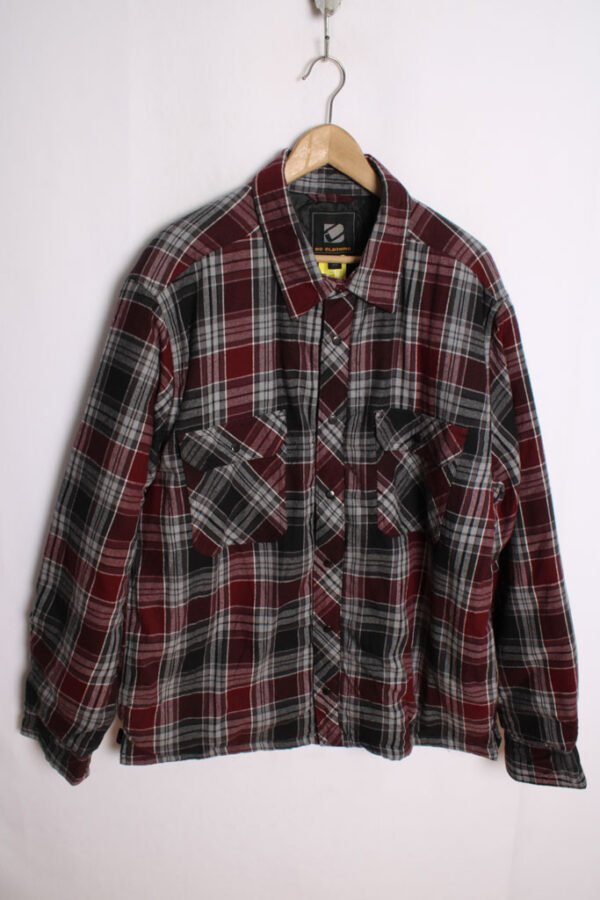 Camisa Interior Guateado Gris y Burdeos Vintage "L"