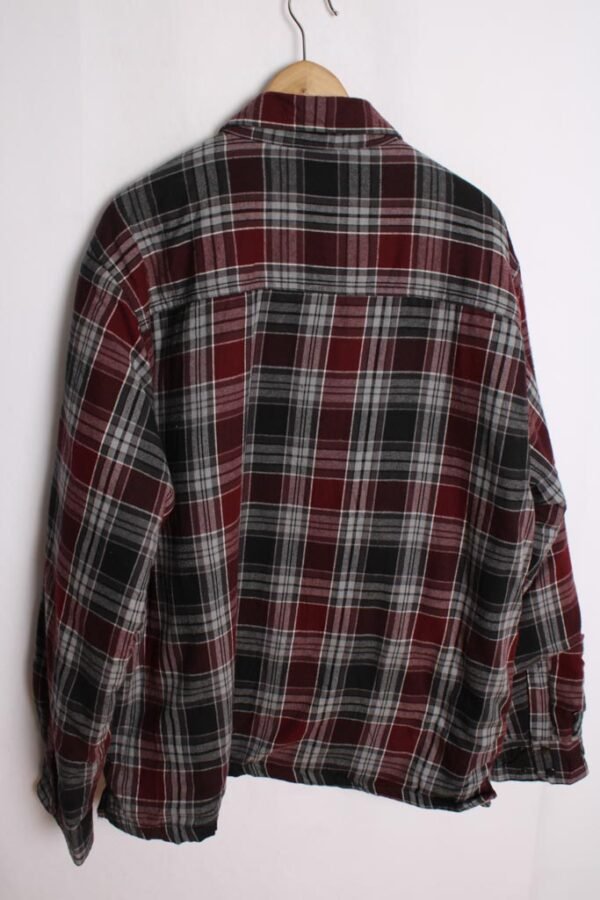 Camisa Interior Guateado Gris y Burdeos Vintage "L"