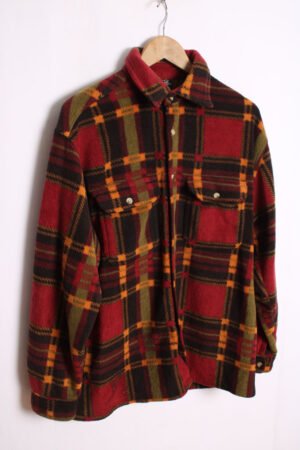 camisa faranela vintage forrada-44 Camisa Polar Vintage Cuadros Multicolor "L"